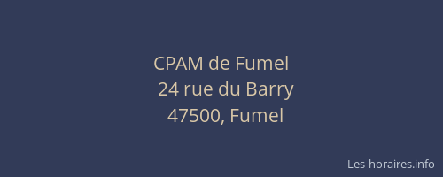 CPAM de Fumel