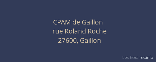 CPAM de Gaillon