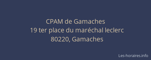 CPAM de Gamaches