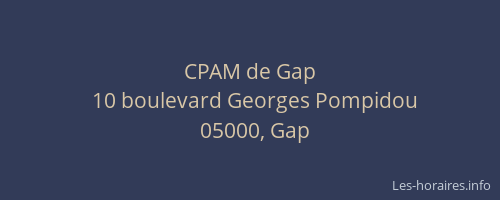 CPAM de Gap