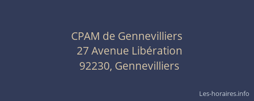 CPAM de Gennevilliers