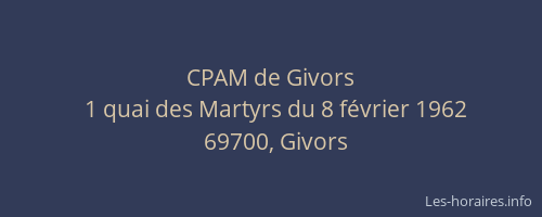CPAM de Givors