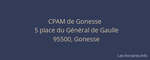 CPAM de Gonesse