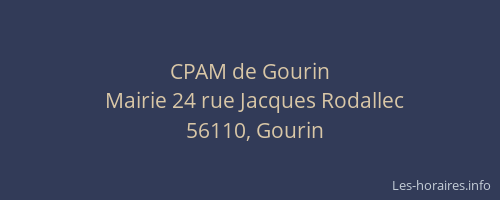 CPAM de Gourin