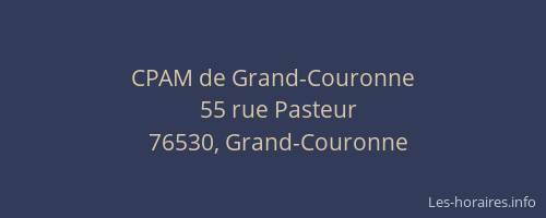 CPAM de Grand-Couronne