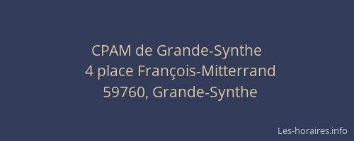 CPAM de Grande-Synthe