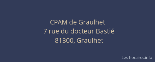 CPAM de Graulhet