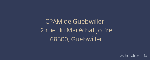 CPAM de Guebwiller