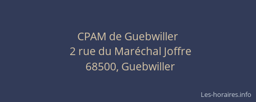 CPAM de Guebwiller