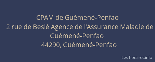 CPAM de Guémené-Penfao