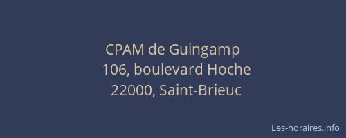 CPAM de Guingamp