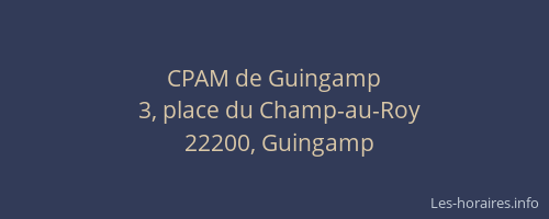 CPAM de Guingamp