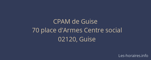 CPAM de Guise