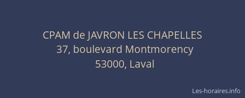CPAM de JAVRON LES CHAPELLES
