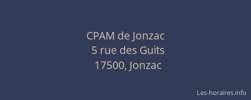 CPAM de Jonzac