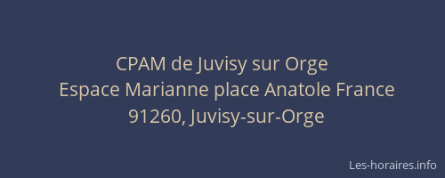 CPAM de Juvisy sur Orge