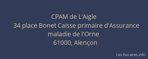 CPAM de L'Aigle
