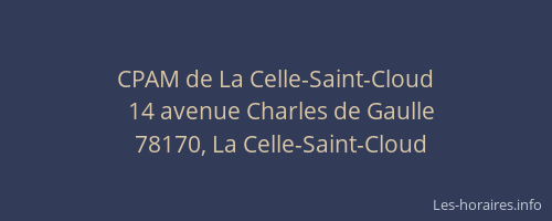 CPAM de La Celle-Saint-Cloud