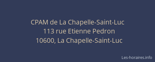 CPAM de La Chapelle-Saint-Luc