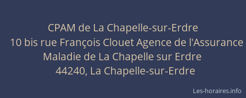 CPAM de La Chapelle-sur-Erdre