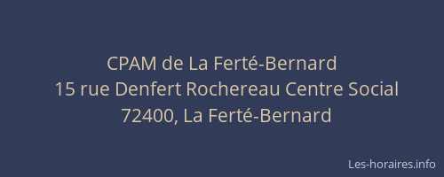 CPAM de La Ferté-Bernard