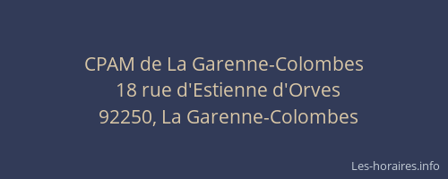 CPAM de La Garenne-Colombes