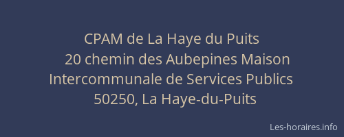 CPAM de La Haye du Puits