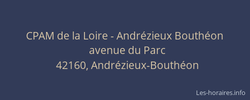 CPAM de la Loire - Andrézieux Bouthéon