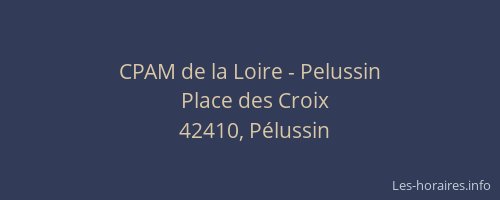 CPAM de la Loire - Pelussin