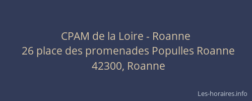 CPAM de la Loire - Roanne