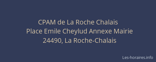 CPAM de La Roche Chalais
