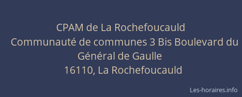CPAM de La Rochefoucauld