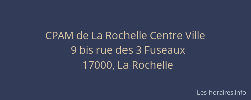 CPAM de La Rochelle Centre Ville