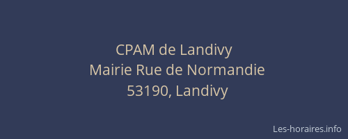 CPAM de Landivy