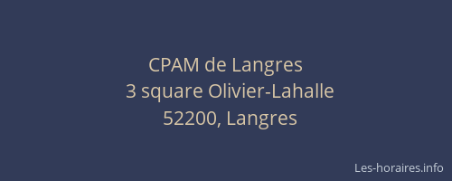 CPAM de Langres