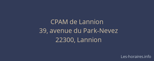 CPAM de Lannion