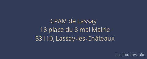 CPAM de Lassay
