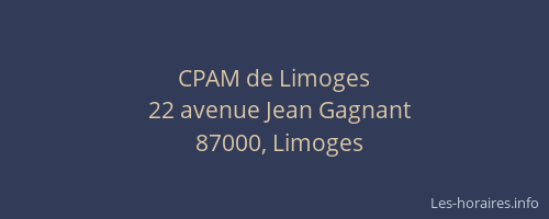 CPAM de Limoges