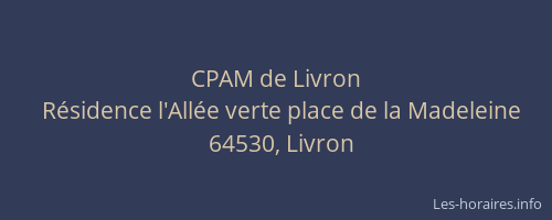 CPAM de Livron