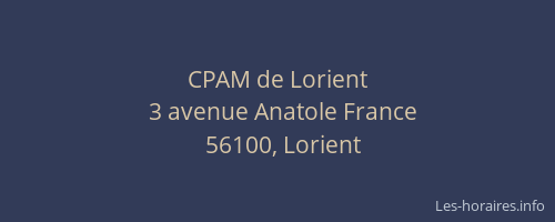 CPAM de Lorient
