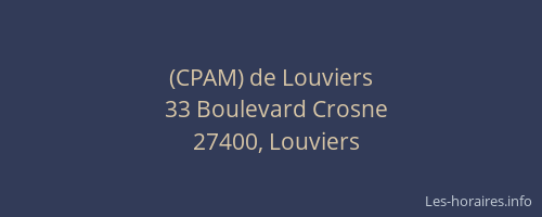 (CPAM) de Louviers