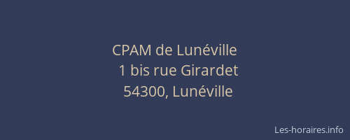 CPAM de Lunéville