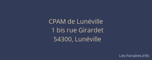 CPAM de Lun&eacute;ville