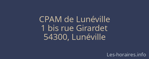 CPAM de Lunéville