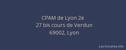 CPAM de Lyon 2e