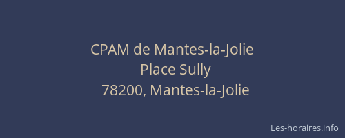 CPAM de Mantes-la-Jolie