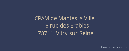 CPAM de Mantes la Ville