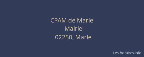 CPAM de Marle