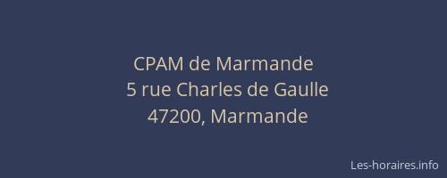 CPAM de Marmande