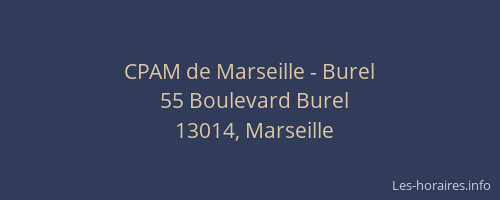 CPAM de Marseille - Burel